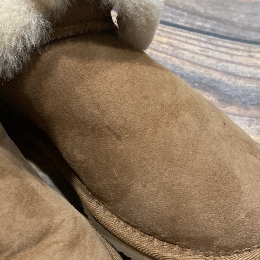 Fireside by Dearfoams Womens 7 Brown Fur Boots Booties - Picture 12 of 16